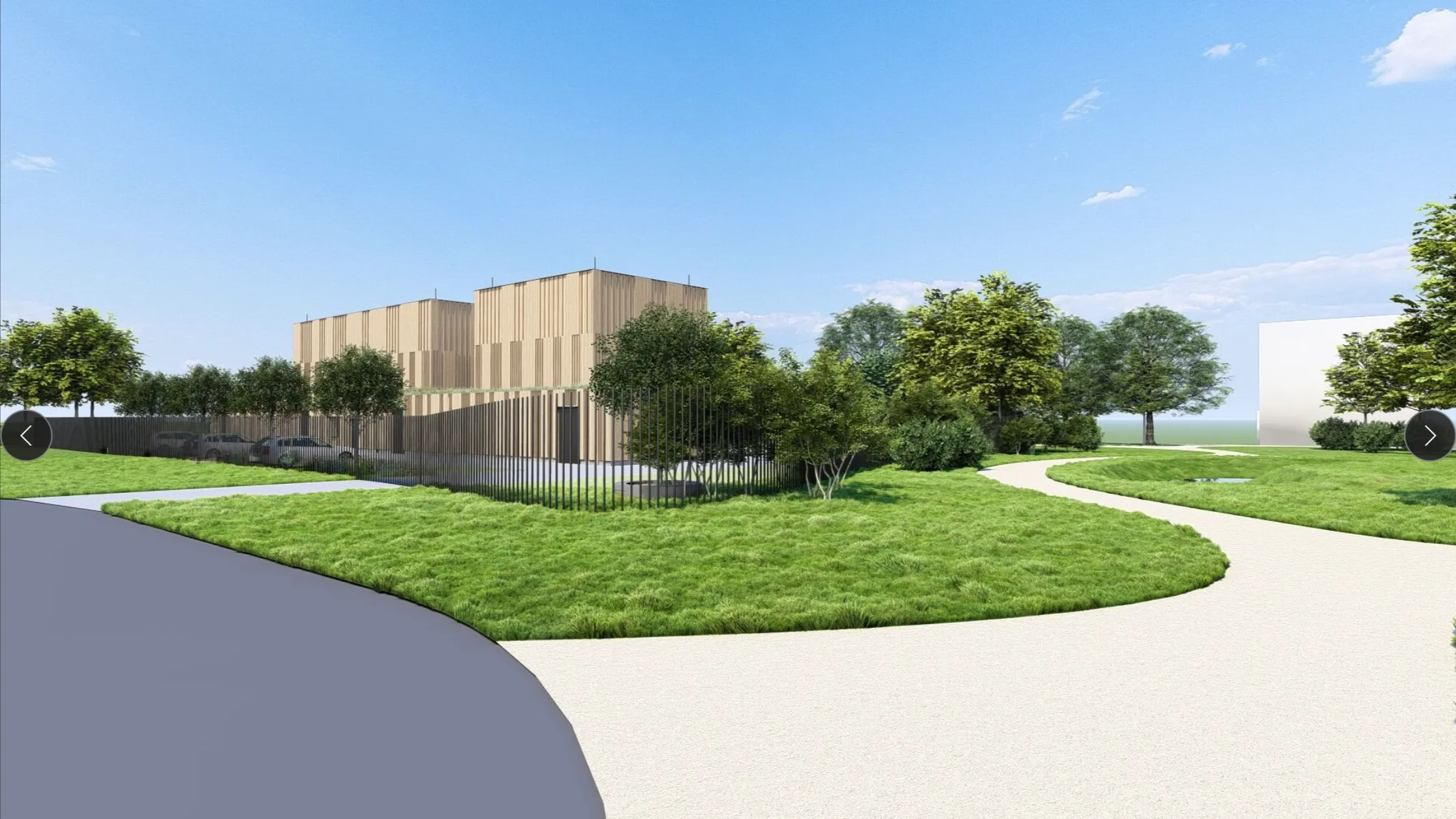 impressie onderstation zijaanzicht