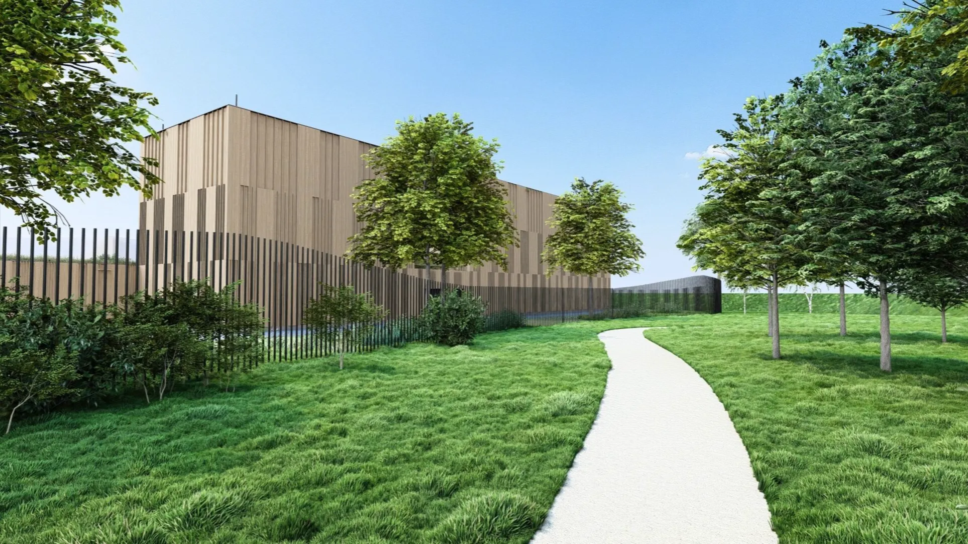 impressie onderstation achteraanzicht