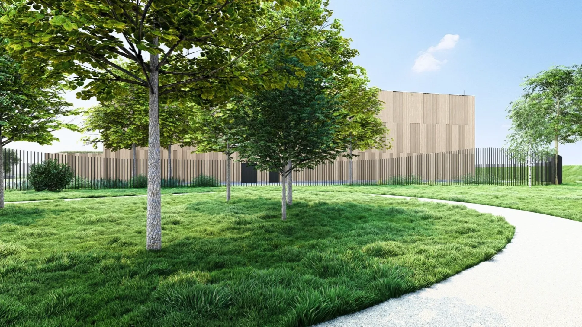 impressie onderstation achteraanzicht