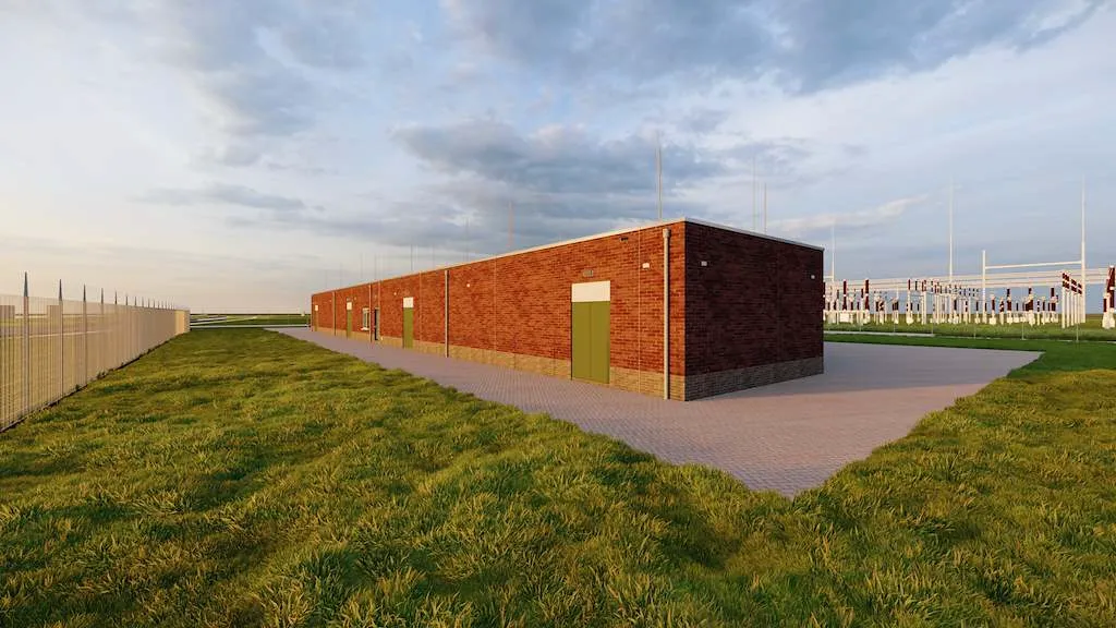 Voorlopige 3D-impressie van het station.