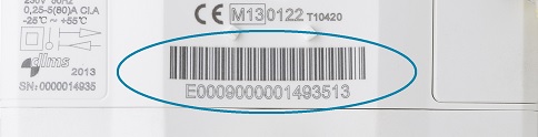 Barcode elektriciteitsmeter