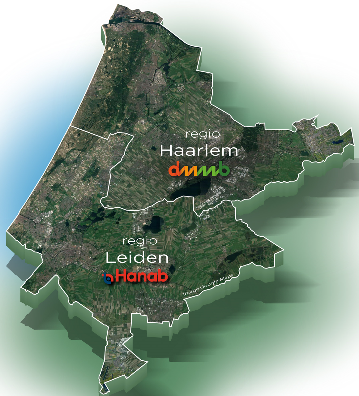 gebiedsindeling Programma NuRijnland incl logo's