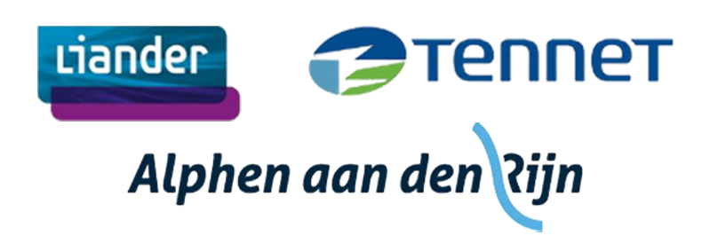 Logo's van Liander, Tennet en gemeente Alphen aan den Rijn