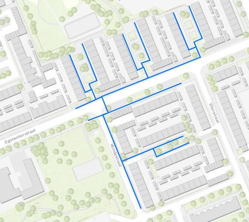 Straatnamen waarin werkzaamheden plaatsvinden: Egelantierstraat en Windestraat