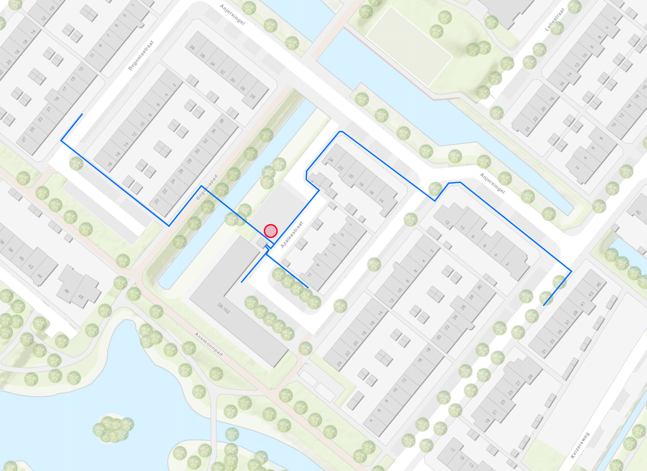Plattegrond werkzaamheden