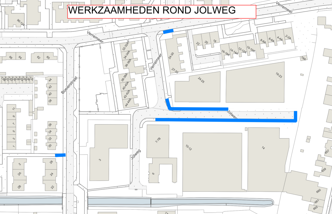 Werkzaamheden Jolweg Rijsenhout