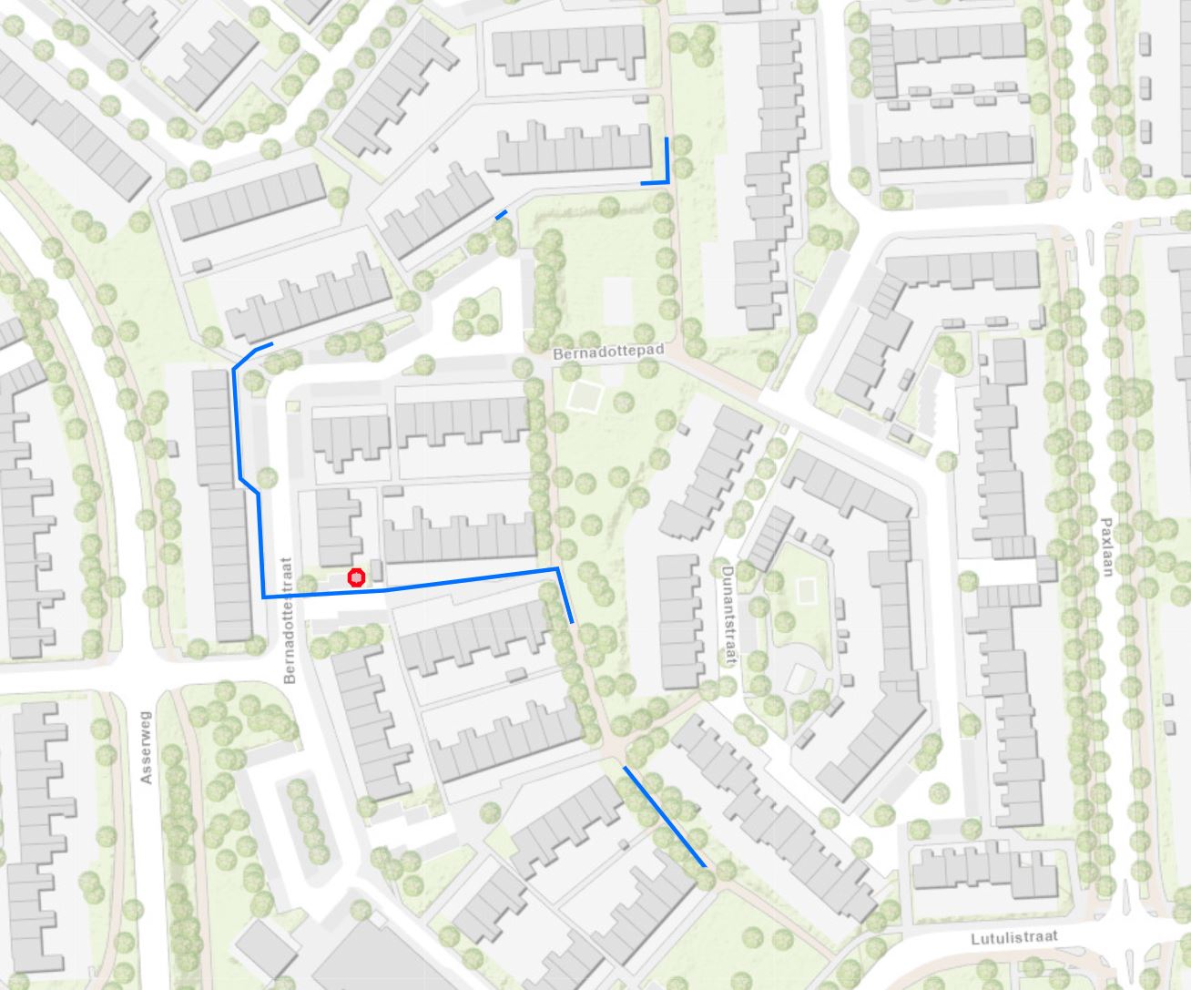 Plattegrond Bernadottestraat