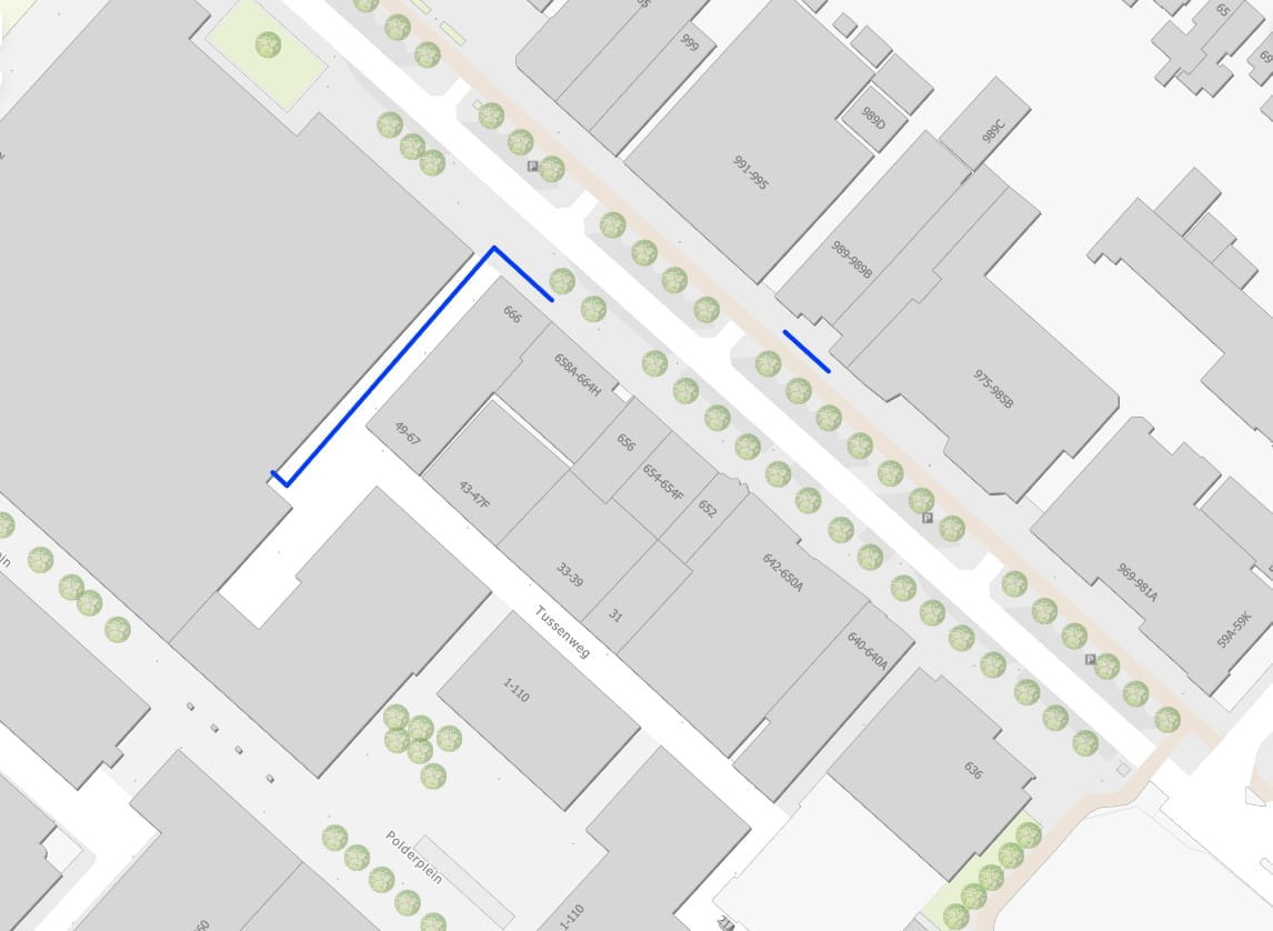 plattegrond werkzaamheden kruisweg