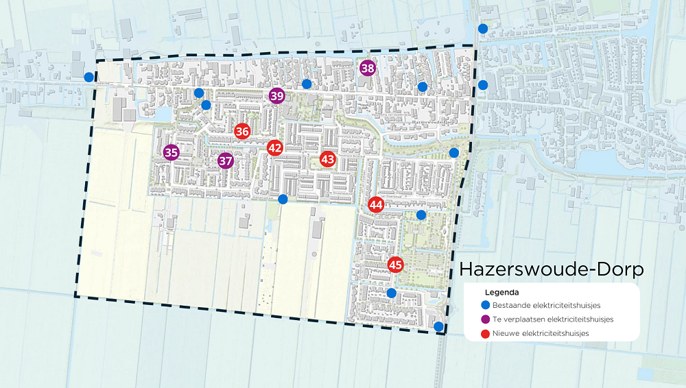 Werkgebied buurtaanpak Hazerswoude-Dorp