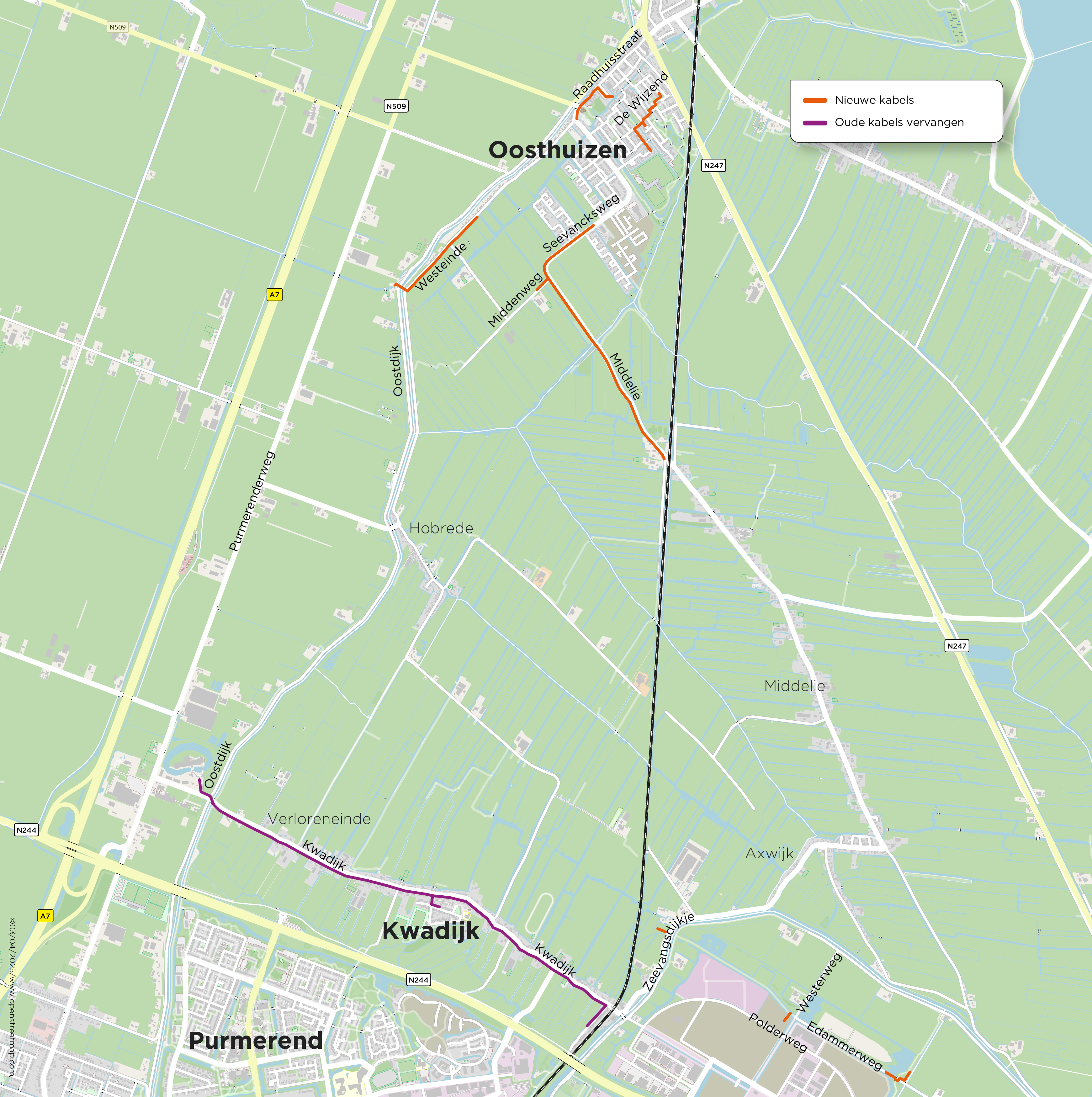Tracékaart Kwadijk - Middelie