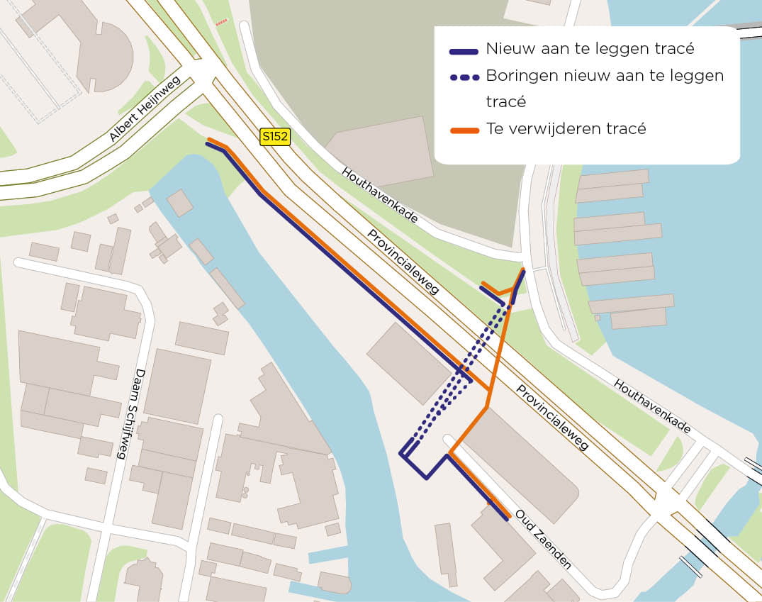 Tracékaart Oud Zaenden in Zaandam