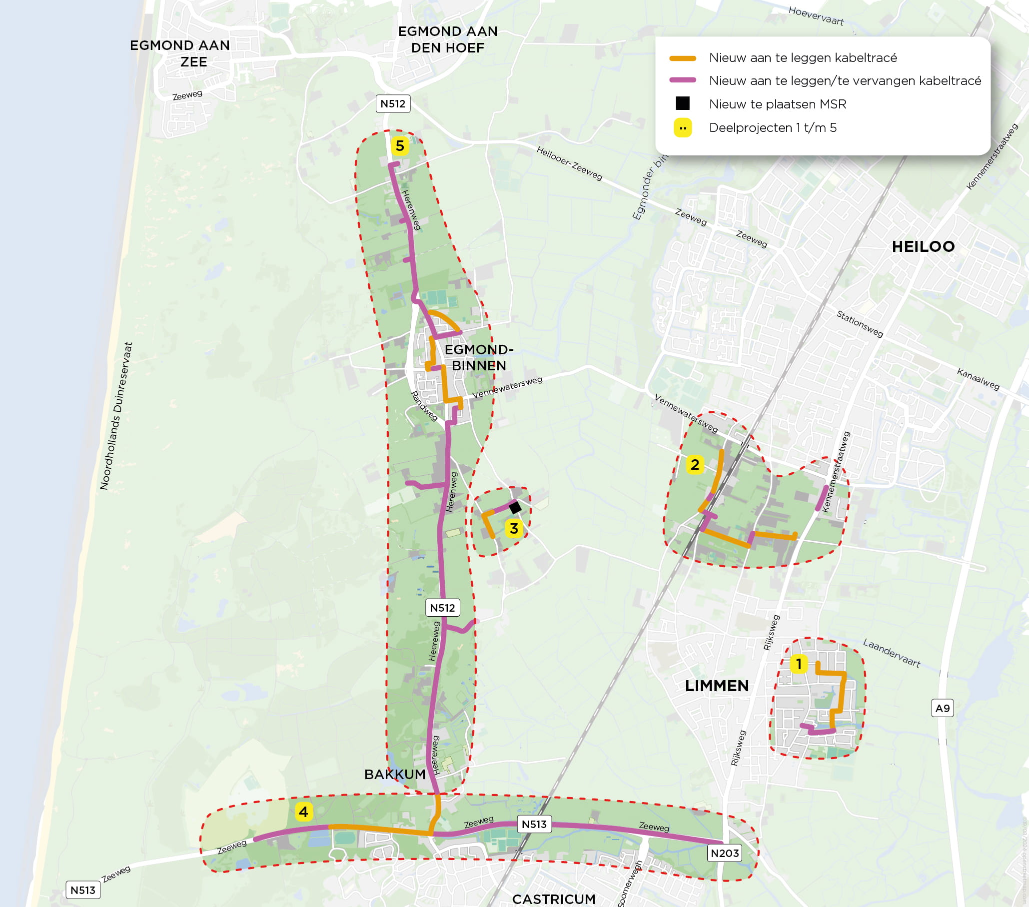 Tracékaart Limmen - Bakkum