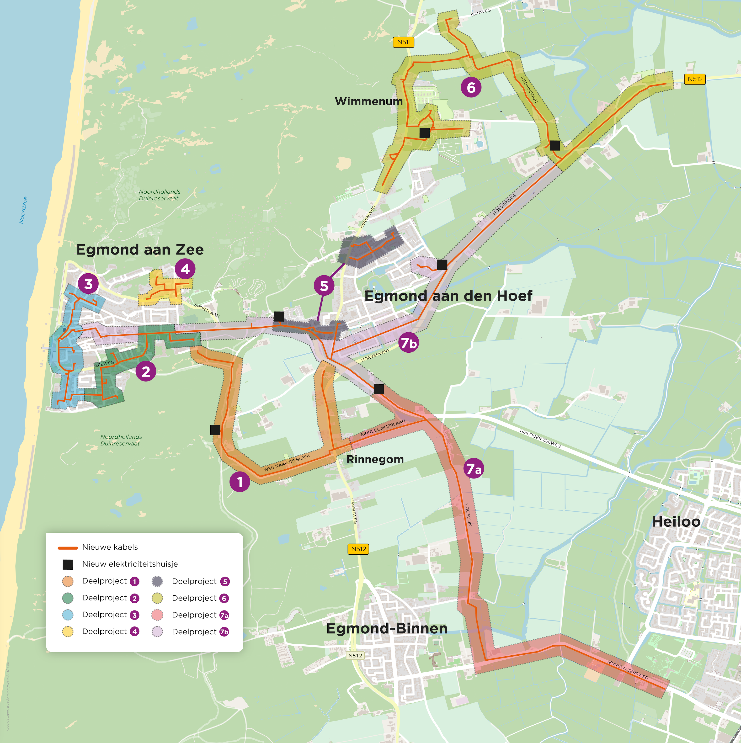 Kabelroute Egmond aan den Hoef