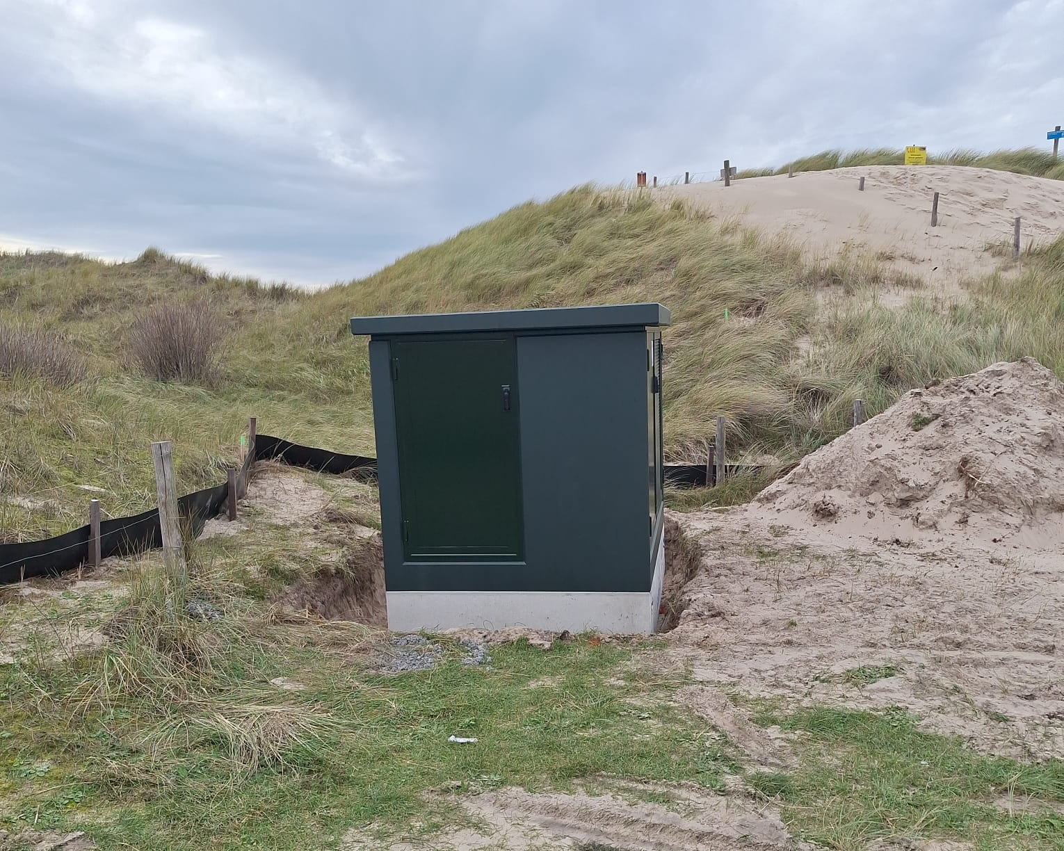 Nieuw elektriciteitshuisje Schoorlse Duinen
