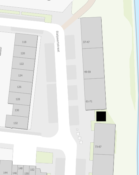 Nieuw elektriciteitshuisje Stalpeartstraat 61