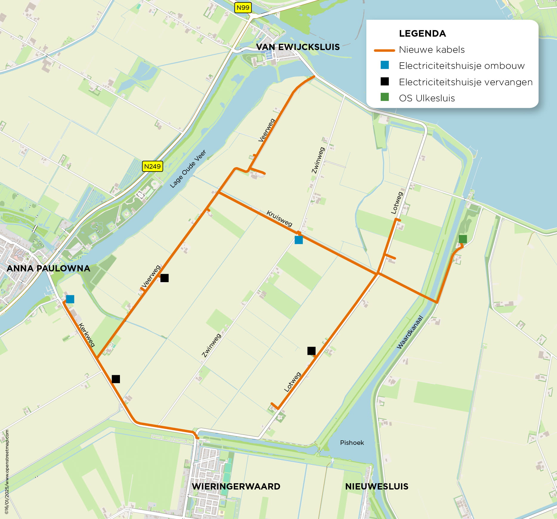 Tracékaart Kruisweg - Anna Paulowna