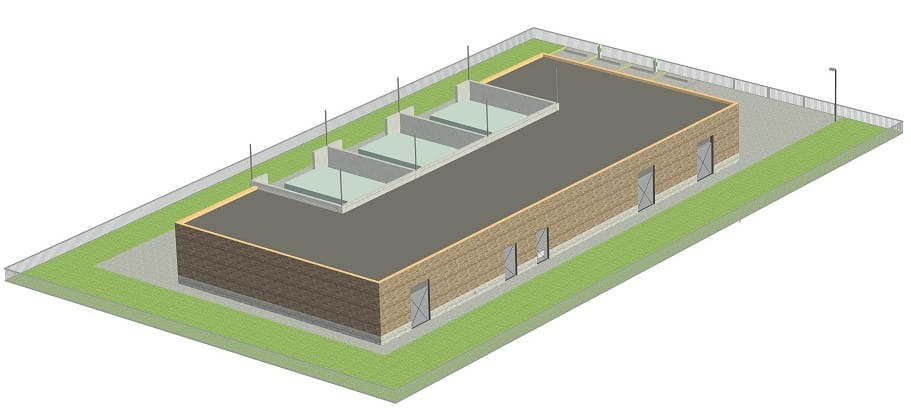 3D visualisatie soortgelijk elektriciteitsstation