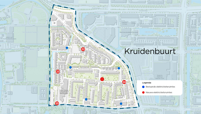 Werkgebied buurtaanpak Kruidenbuurt Haarlem