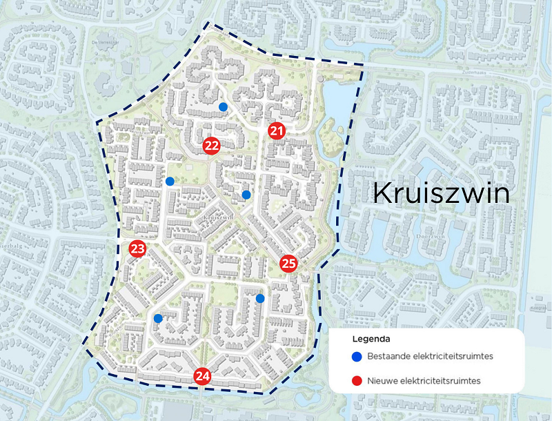 Werkgebied van de buurtaanpak in Kruiszwin, Julianadorp