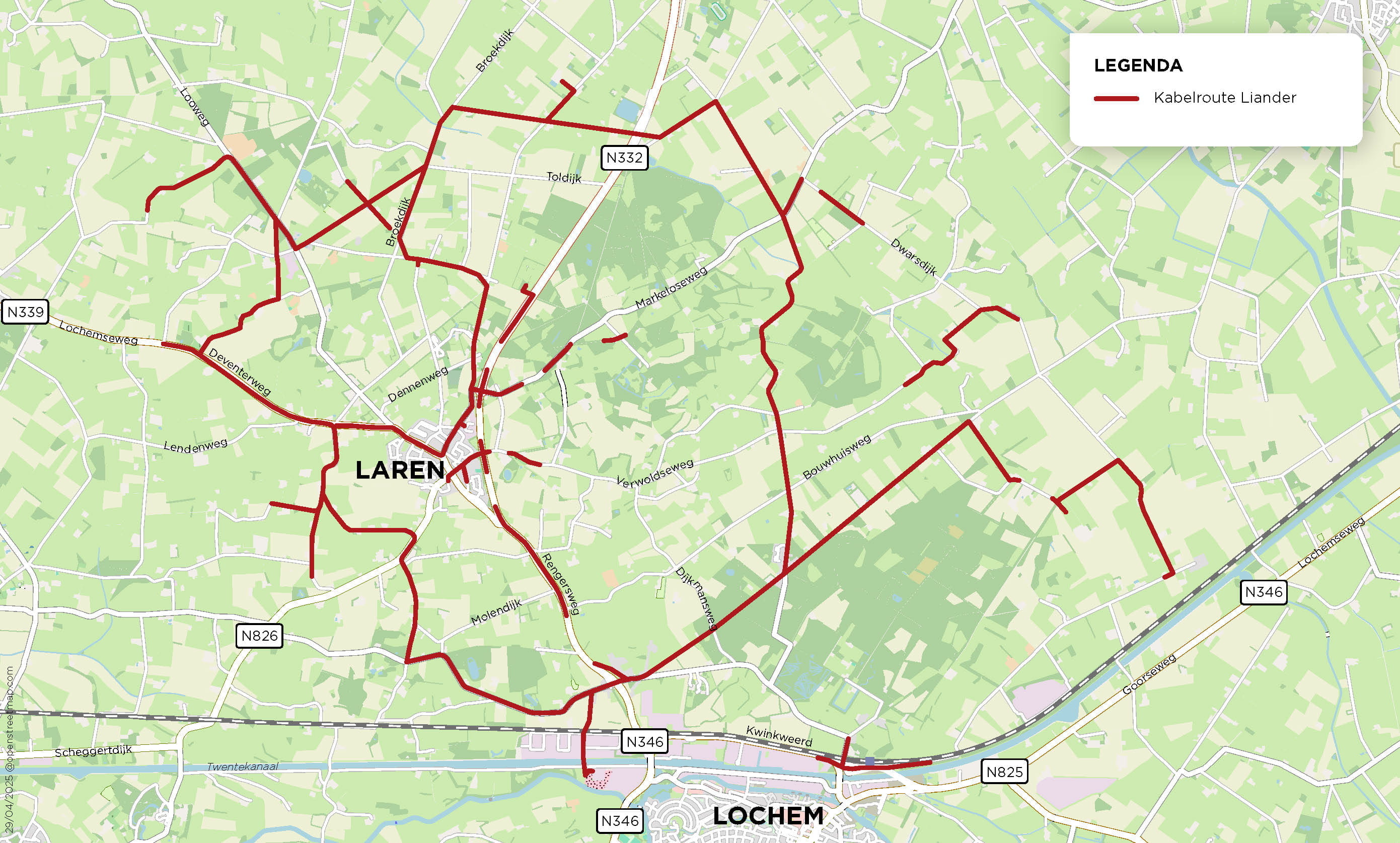 Laren netuitbreiding middenspanning NuGelre