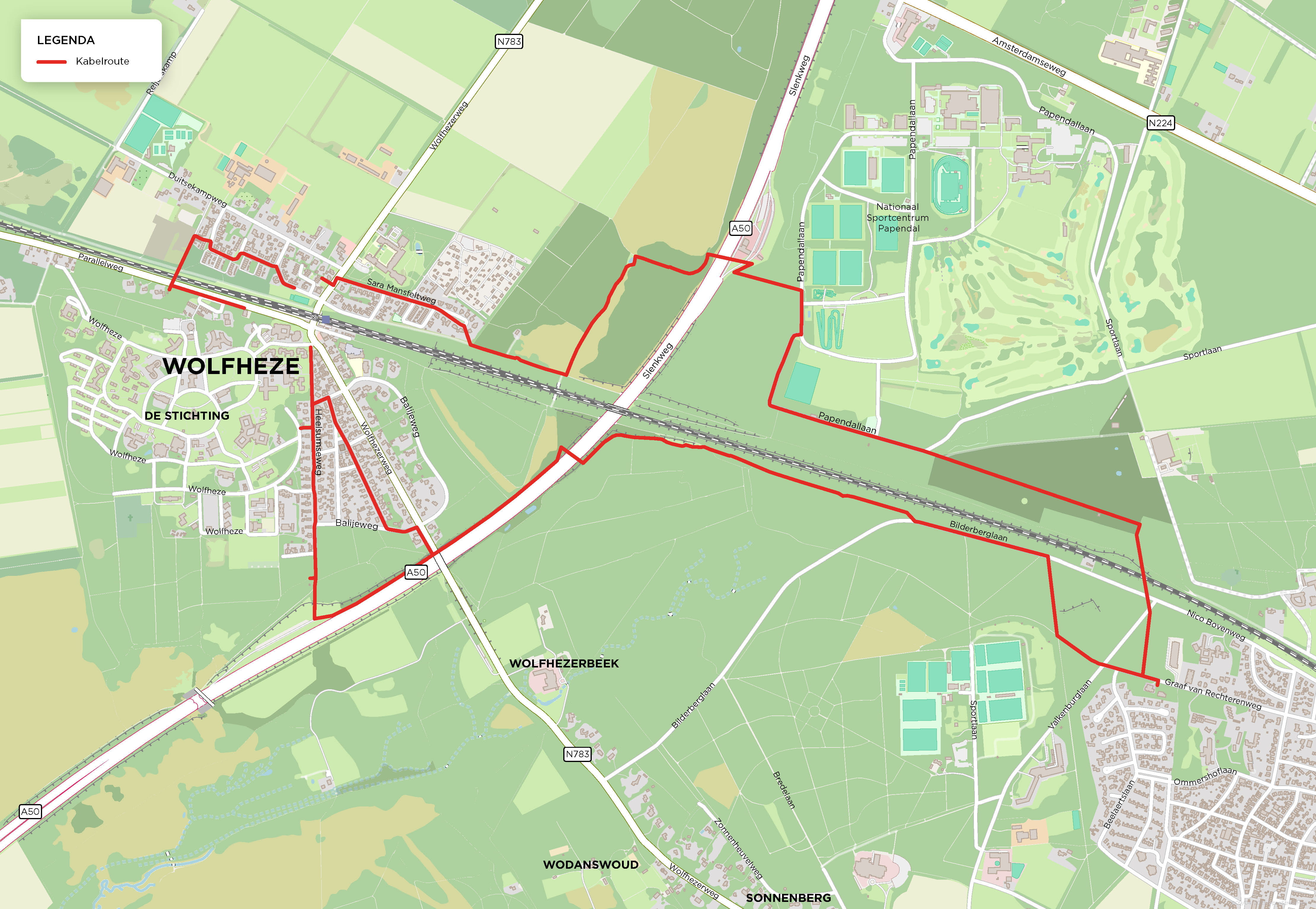 Kabelroute Wolfheze