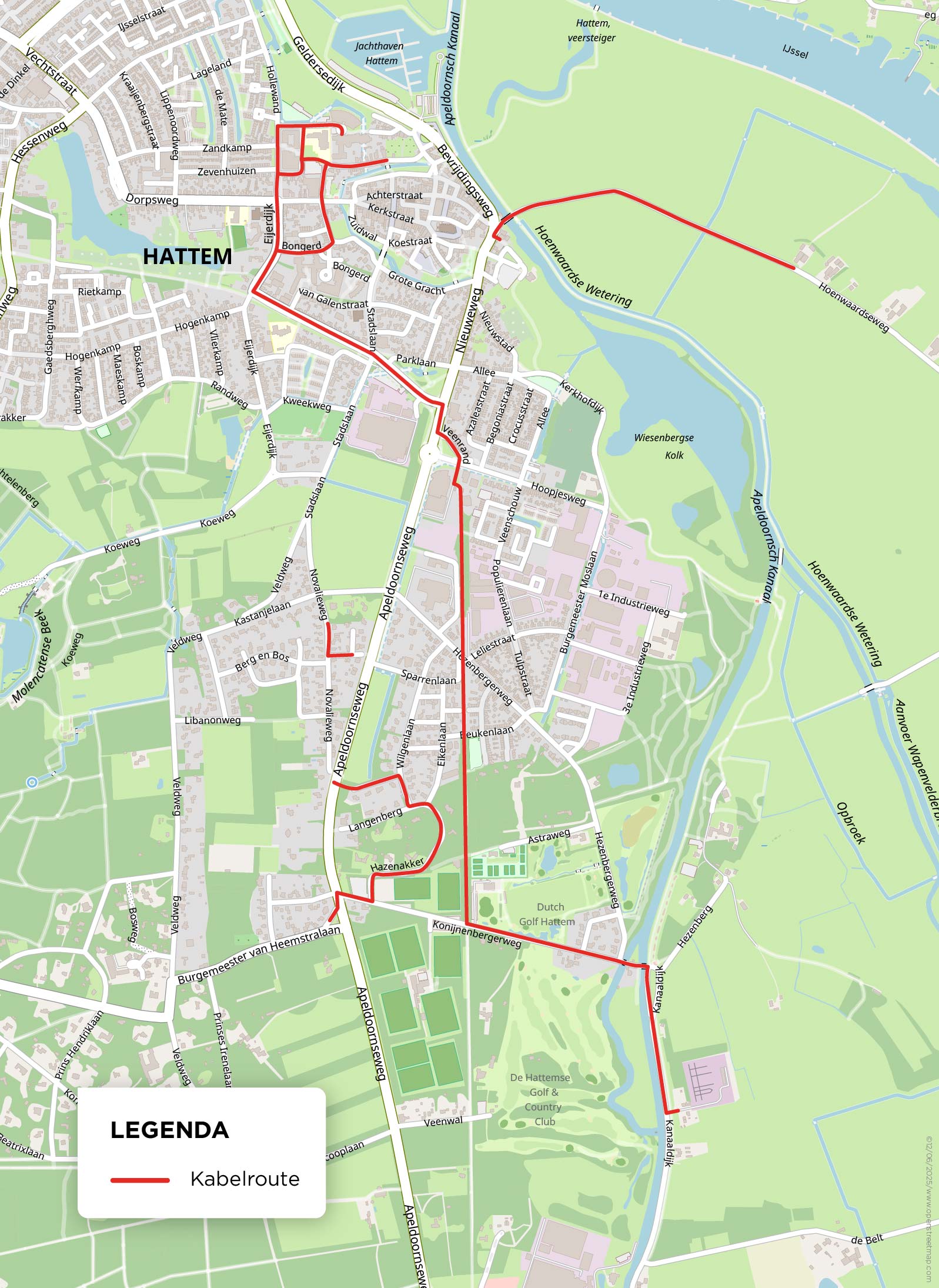 Kabelroute Hattem