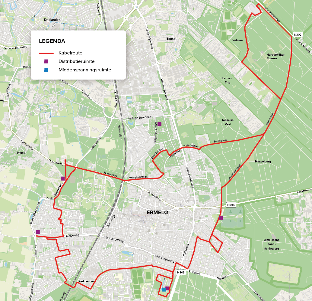 Kabelroute Ermelo