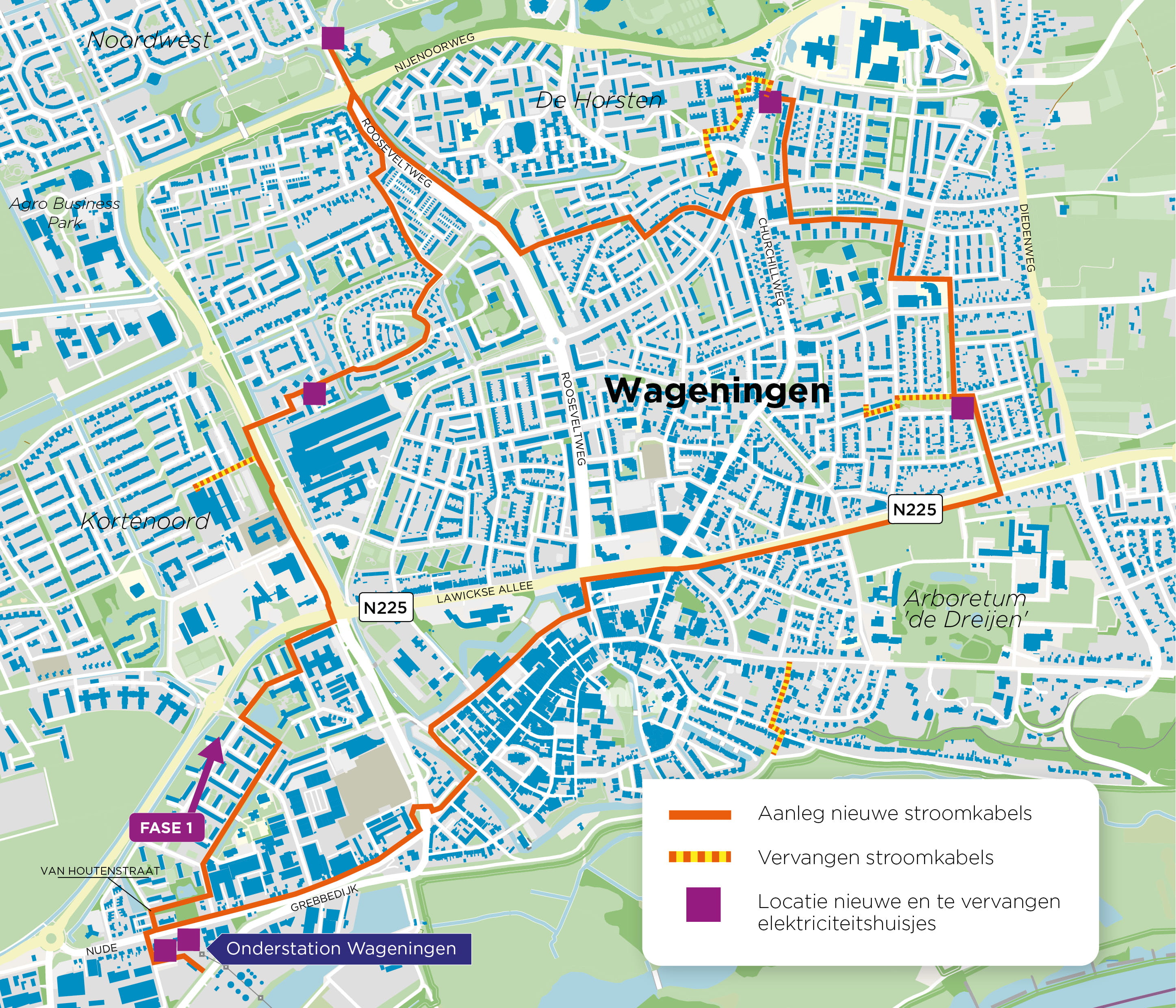 Plattegrond Wageningen