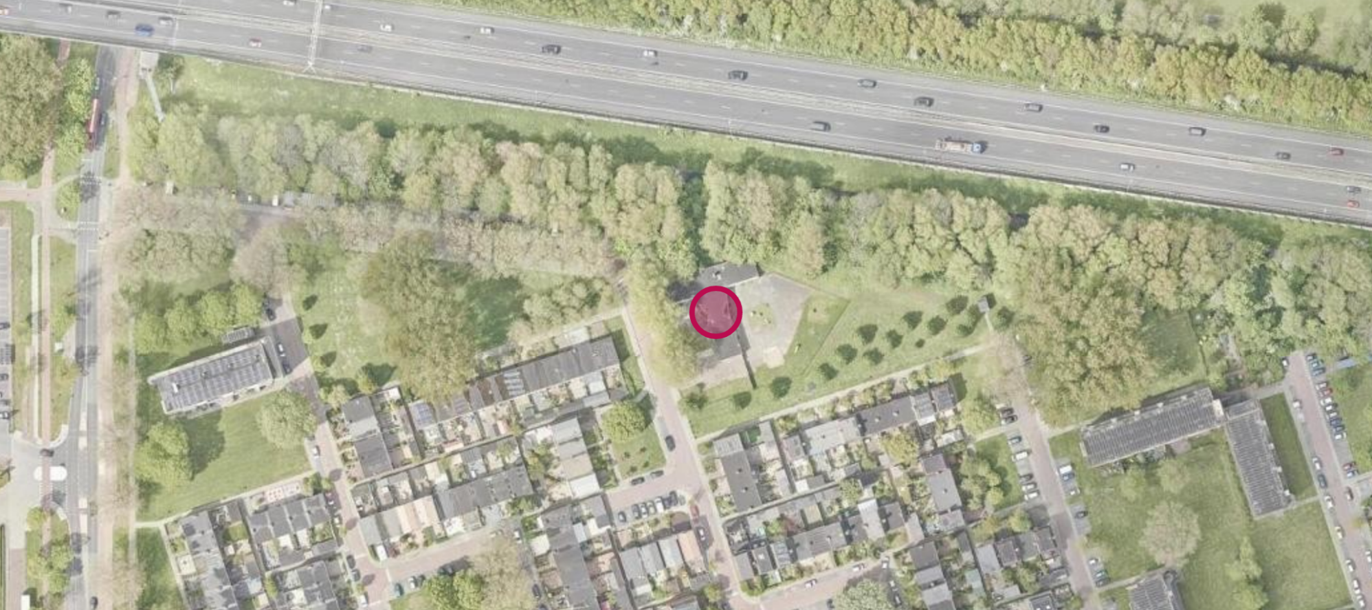Kaart weergave van de locatie van het nieuwe elektriciteitsstation