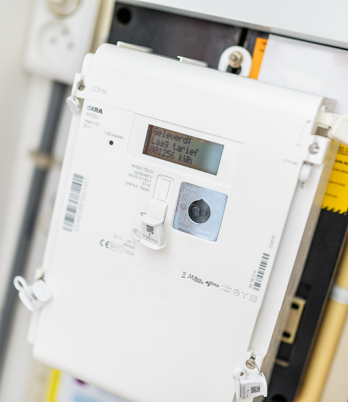 Foto van een slimme meter