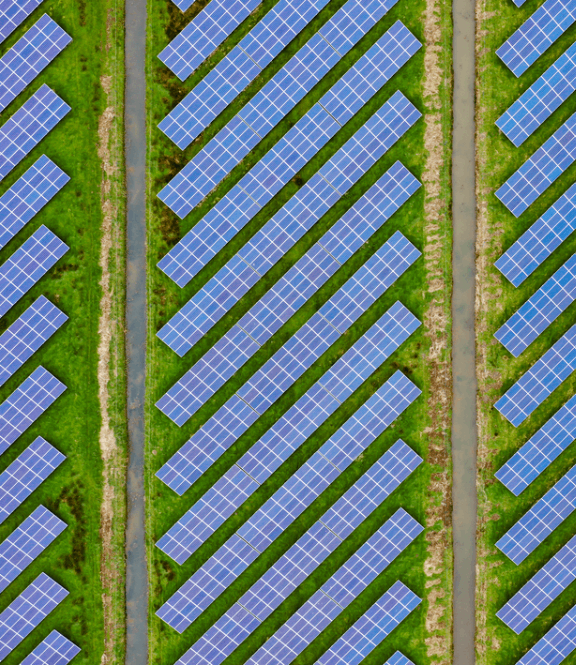 zonnepanelen luchtfoto