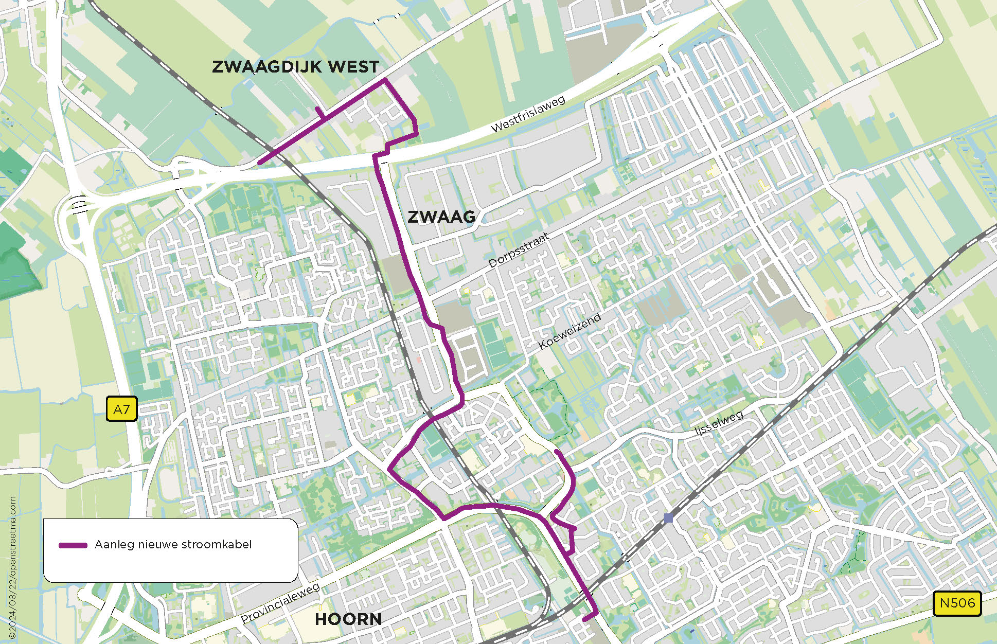 Werkgebied Hoorn Zwaagdijk west