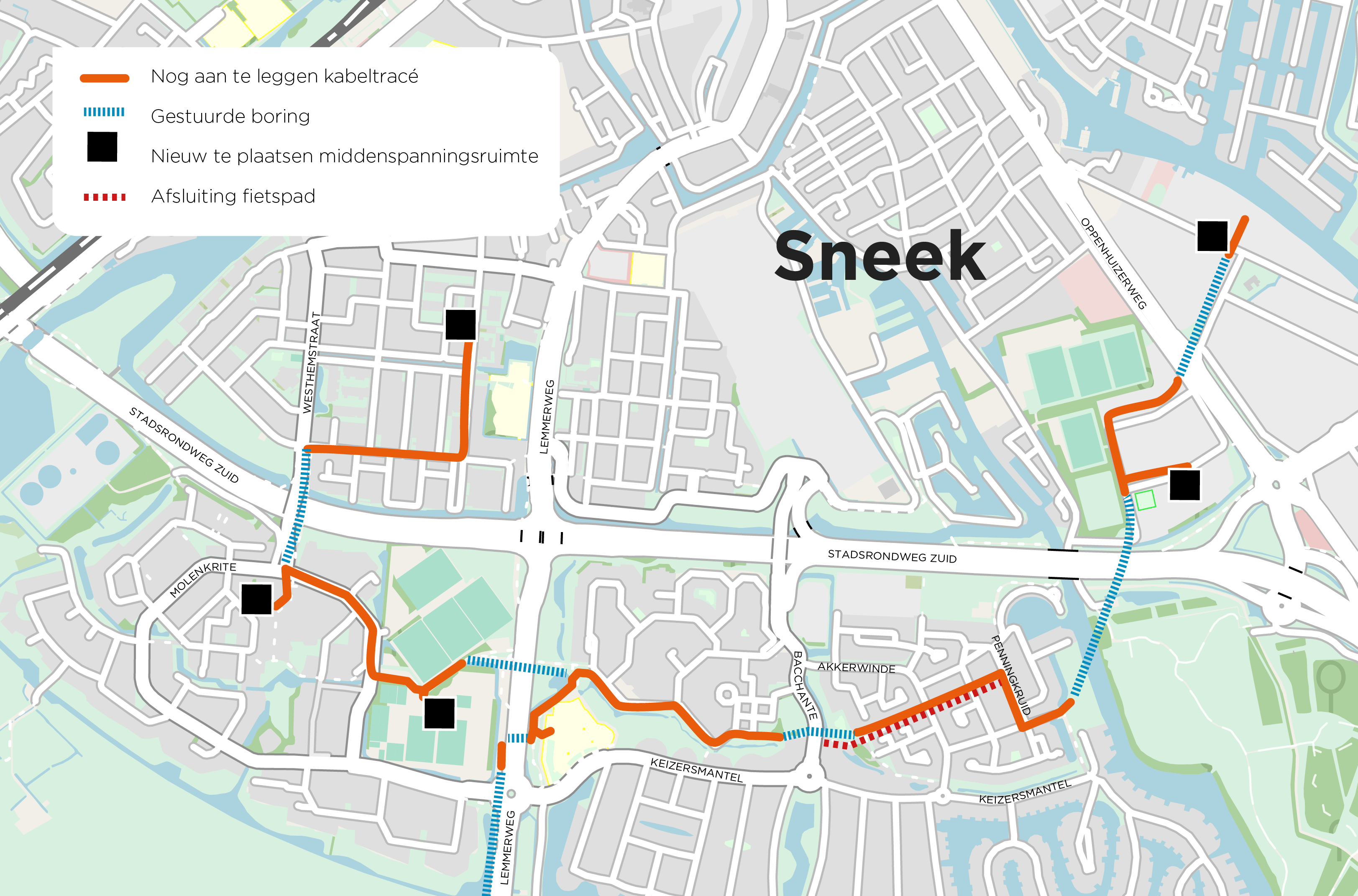 Tracékaart Sneek lokaal