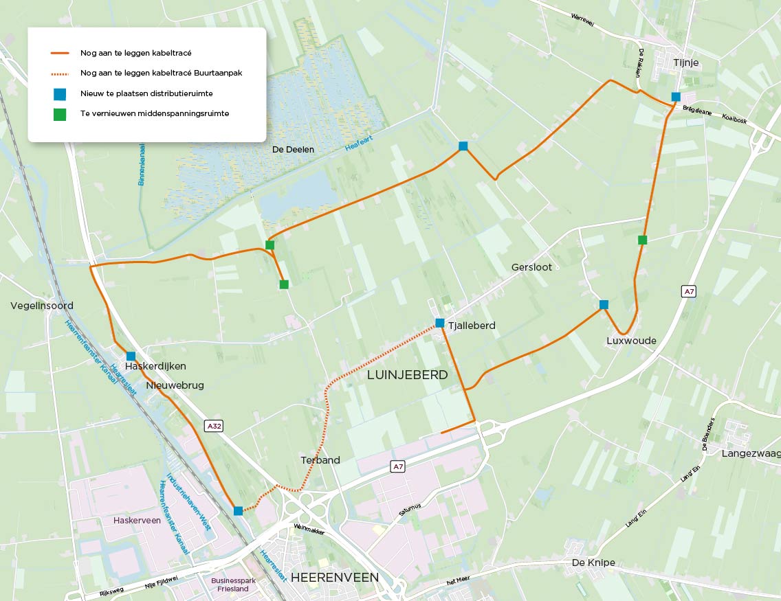 Routekaart Luinjeberd