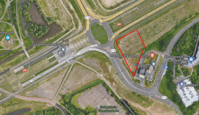 Gaasperdam locatie nieuwe station droneshot