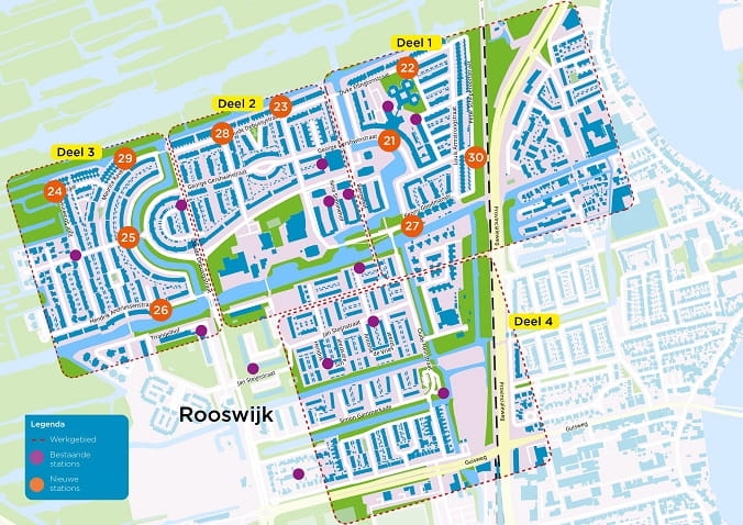 Overzichtskaart Rooswijk in Zaandijk